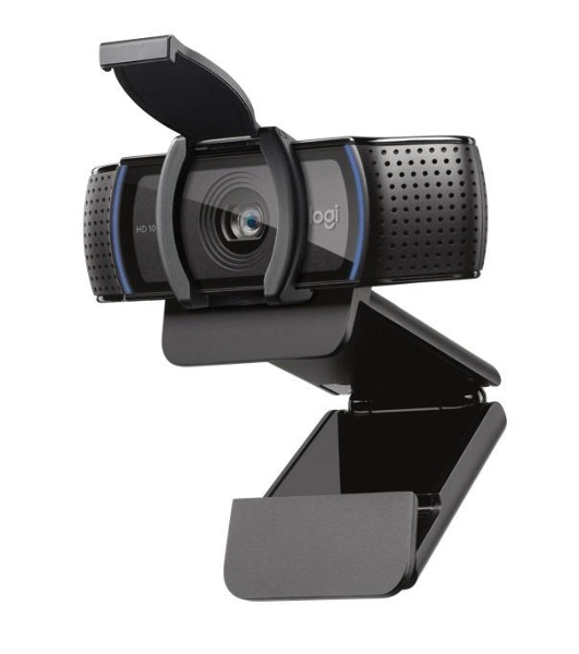 Веб-камера Logitech C920e 1920x1080, 30 кадр/с, USB Type-A, микрофон (2 шт, шумоподавление), автоматическая фокусировка, автоосвещение, шторка приватности, универсальное крепление