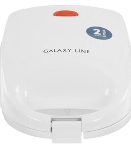 Вафельница Galaxy Line GL 2970, белый, с несъемными пластинами, 650 Вт