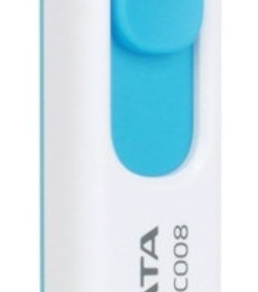Флешка USB ADATA C008 (AC008-32G-RWE), 32Gb, USB 2.0, R/W 15/5, белый/синий
