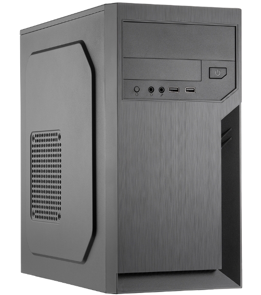 Компьютерный корпус Foxline FL-702, mATX, 1x5.25EXT, 1x3.5EXT, 2x3.5INT, 2xUSB 3.0, HDA, w/o FAN, w/450W ATX PSU, w/1.2m EU pwr cord