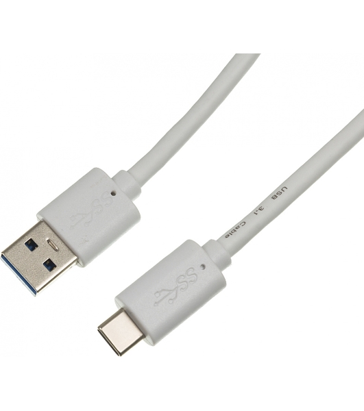Кабель Buro BHP USB-TPC-1.8W USB 3.0 A(m) USB Type-C (m) 1.8м белый