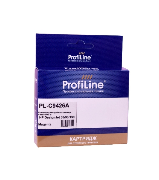 Картридж струйный ProfiLine PL-C9426A (№85) для принтеров HP DesignJet 30/90/130 с чернилами Magenta