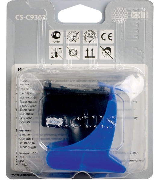 Картридж струйный Cactus CS-C9362 №132 черный (7 мл) для HP DJ 5443/D4163/DJ 6215/PS 2573/C3183/D5163/PSC 1513