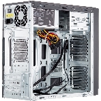 Компьютерный корпус Foxline FL-702, mATX, 1x5.25EXT, 1x3.5EXT, 2x3.5INT, 2xUSB 3.0, HDA, w/o FAN, w/450W ATX PSU, w/1.2m EU pwr cord, фото2