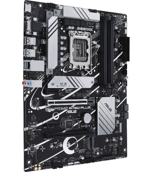 Материнская плата ASUS PRIME B760-PLUS, LGA 1700, Intel B760, 4xDDR5, 4xSATA, 3xM.2, 1xPCIe 4.0 x4, 1xPCIe 5.0 x16, 2xPCIe x1, 1xDP, 1xHDMI, 1xVGA, 2xUSB-A 3.2 Gen 2, 1xUSB-C 3.2 Gen 2x2, 1x 2.5Gb LAN, 3x3.5 мм, 7.1, ATX