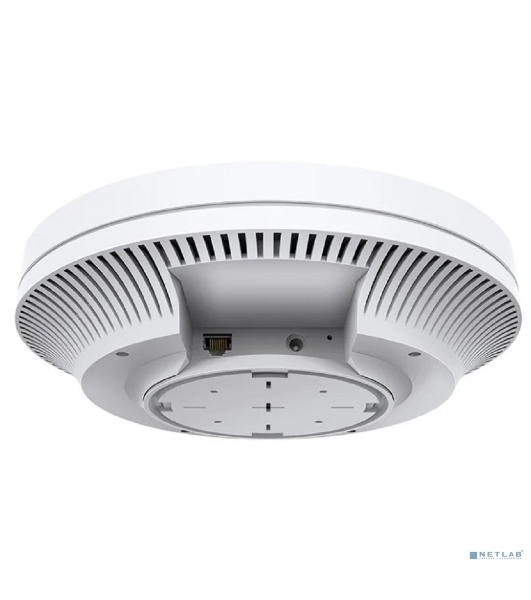 Точка доступа TP-Link 11AX dual-band ceiling access point, up to 1200 Mbit/s at 5 GHz and up to 574 Mbit/s at 2.4 GHz, 1 10/100/1000Mbps LAN port, support PoE 802.3at standard, support BSS coloring, Seamless Roaming, Mesh, Band Steering, Airtime Fairness, MU-MIMO, ma