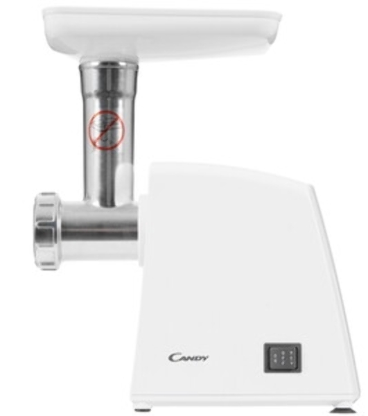 Мясорубка электрическая Candy CG-100 белый, 900 Вт, 2.2 кг/мин, реверс, защита от перегрузки, насадки - 4