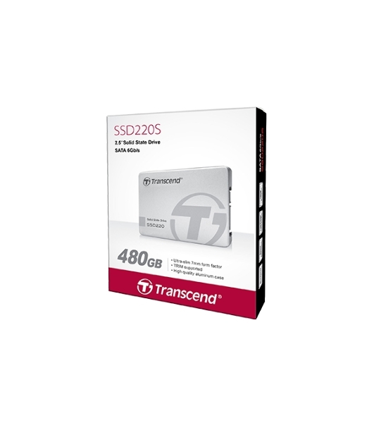 Накопитель SSD Transcend 220S, 480GB, 2.5', SATA, R/W 550/450