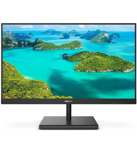 Монитор 23.8' Philips 245E1S IPS 2560x1440, 75 Гц, 4 мс, 16:9, 250 кд/м2, 1xHDMI, 1xDP, 1xVGA, 1x3.5 мм, черный