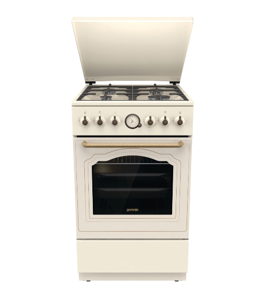 Плита газовая Gorenje GGI5BCLI бежевый, конфорок 4 газовых, духовка 67 л, 50 см x 85 см x 59.4 см