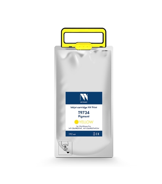Картридж струйный NVPrint T9734 (NV-C13T973400) Yellow для Epson WorkForce Pro WF-C869RDTWF (RIPS), WF-C869RDTWFSW (22 000 стр)