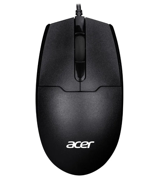 Мышь проводная Acer OMW126 черный, 1200 dpi, USB, кнопки - 3