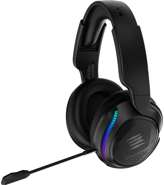 Гарнитура Mad Catz Pilot Pro чёрный, беспроводная + проводная, Bluetooth/радиоканал/3.5 мм, до 60 ч