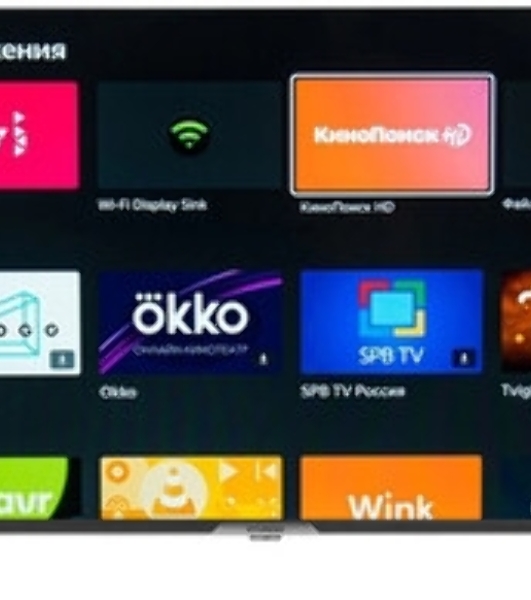 Телевизор Hyundai 43' H-LED43BU7012 черный LED 4K UHD 60Hz Smart TV YaOS 2GB/32GB