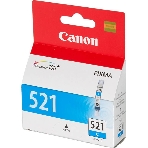 Картридж струйный CLI-521C (2934B004) голубой (535 стр.) для Canon Pixma iP3600, 4600, MP540,MP620, MP630, MP980, фото 1