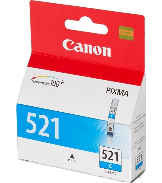 Картридж струйный CLI-521C (2934B004) голубой (535 стр.) для Canon Pixma iP3600, 4600, MP540,MP620, MP630, MP980