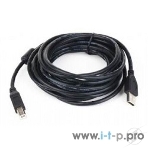 Кабель Gembird USB 2.0 PRO для соед. 3.0м AM/BM позол.конт., фер.кол., пакет, фото2