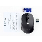 Мышь беспроводная Gembird MUSW-420 черный, 1600 dpi, радиоканал, USB, кнопки - 4, фото 1