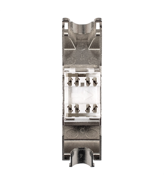 Модуль-вставка Keystone Jack RJ-45 ExeGate KJ-8P8C-SH-C5e-180-TL (Кат.5e, экранированная, 180 градусов, IDC Toolless (без инструмента))
