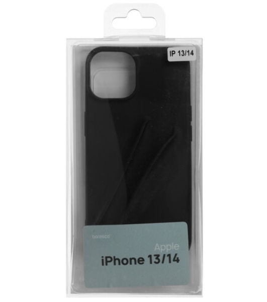Чехол (клип-кейс) BoraSCO для Apple iPhone 14 черный (70822)