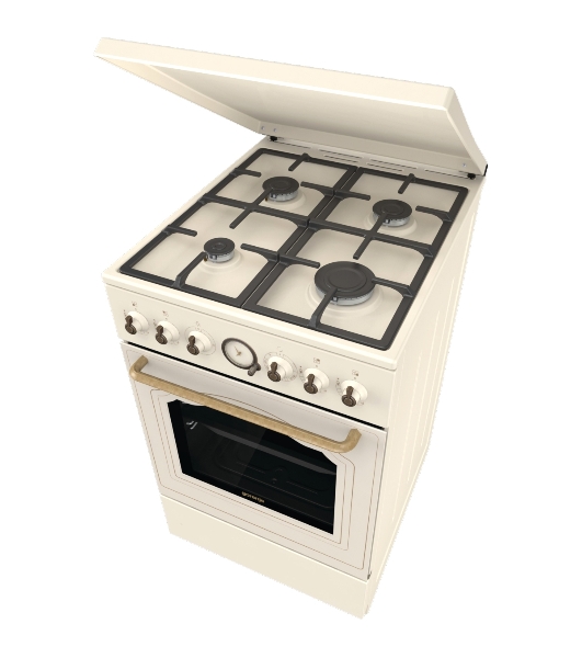Плита газовая Gorenje GGI5BCLI бежевый, конфорок 4 газовых, духовка 67 л, 50 см x 85 см x 59.4 см