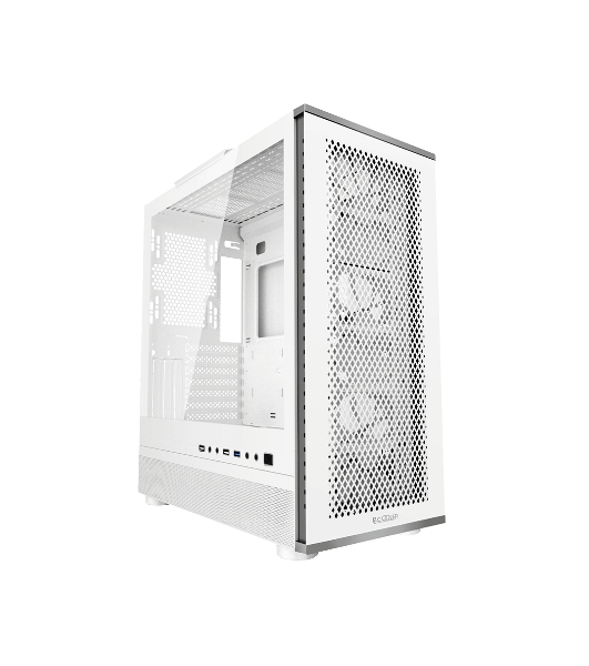 Компьютерный корпус PCCooler ME200 MESH WH, Mesh Full Tower, белый, TG, SPCC, 3x120мм ARGb E-ATX, ATX, mATX, mITX 180/380/220мм 4x2.5', 2x3.5', 7+3xPCI 1xUSB-A 3.0, 2xUSB-A 2.0 432x225x495мм