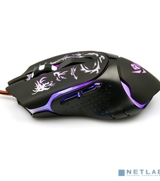 Мышь проводная Nakatomi MOG-25U черный, 2400 dpi, USB, кнопки - 6