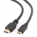 Кабель Cablexpert HDMI-mini HDMI CC-HDMI4C-6, 19M/19M, v2.0, медь, позол.разъемы, экран, 1.8м, черный, пакет, фото5