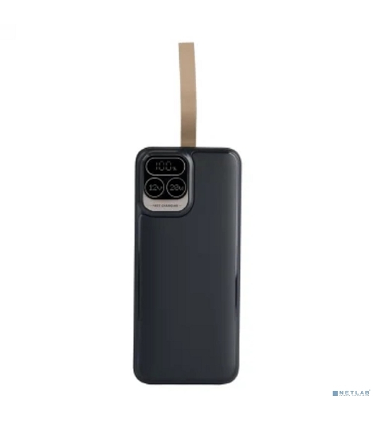 Портативный аккумулятор Perfeo Powerbank Atomic Age 30000 mAh/LED дисплей/PD + QC 3.0/Type-C/2 USB/Выход: 5A, max 22.5Wчерный (PF_E1478)