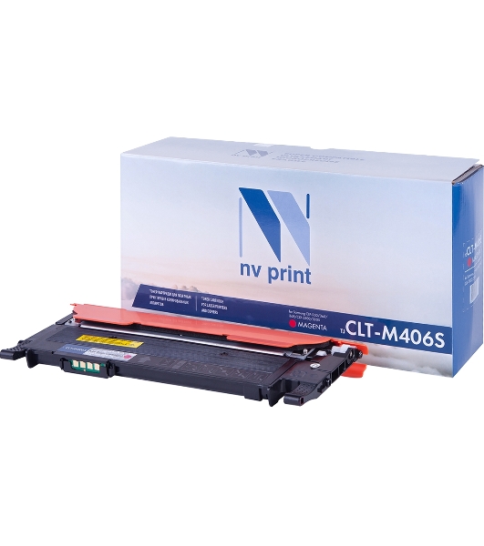 Картридж лазерный NVPrint совместимый Samsung CLT-M406S Magenta для CLP-360/365/368/CLX-3300/3305 (1000k)
