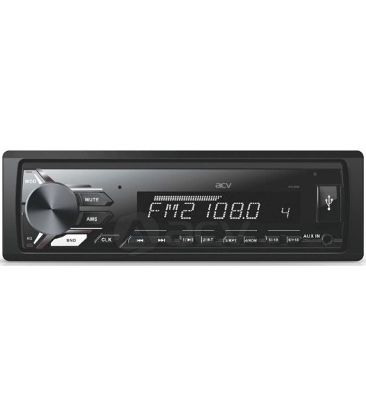 Автомагнитола ACV AVS-812BW, 1 DIN, Bluetooth, USB Type-A, AUX