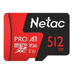 Флеш карта NeTac P500 Extreme Pro MicroSDXC 512Gb V30/A1/C10 up to 100Mb/s, фото3
