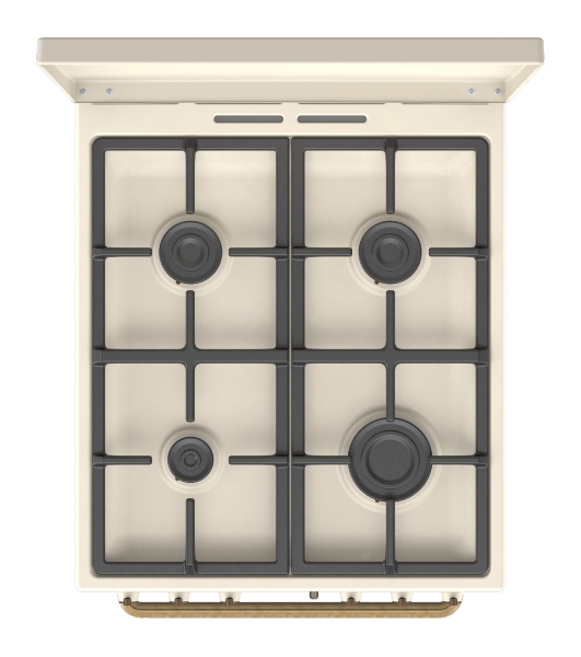 Плита газовая Gorenje GGI5BCLI бежевый, конфорок 4 газовых, духовка 67 л, 50 см x 85 см x 59.4 см
