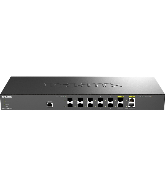 Коммутатор D-Link DXS-1210-12SC/B1A, 10×10 Гбит/с SFP+ + 2×10 Гбит/с Combo, управляемый