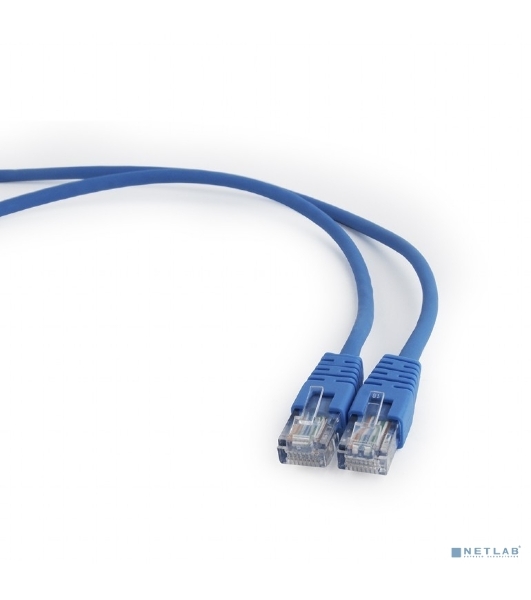 Патч-корд UTP Cablexpert cat.5e, 5м, литой, многожильный, синий