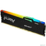 Оперативная память Kingston Fury Beast RGB, DDR5, 32GB (1x32GB), 6000 MHz, CL36, с радиатором, RGB, черный, фото5