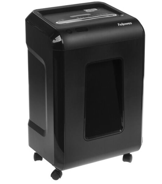 Шредер Fellowes Powershred 92Cs FS-1719301 P-4, 4х38мм, 18лст., 25лтр., уничтожает: скобы, карты, скрепки, CD