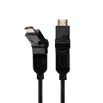 Кабель Rexant HDMI - HDMI с фильтрами, длина 2 метра, угловой 360° (GOLD) (PVC пакет), фото2