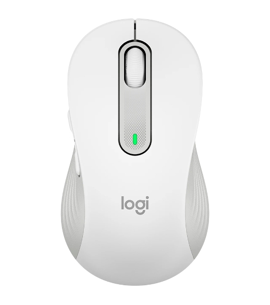 Мышь беспроводная Logitech Signature M650 L белый, 4000 dpi, радиоканал, Bluetooth, USB, кнопки - 5