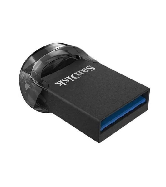 Флешка USB Sandisk CZ430 ULTRA FIT (SDCZ430-128G-G46), 128Gb, USB 3.1, R/W 130/40, черный