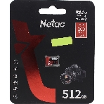 Флеш карта NeTac P500 Extreme Pro MicroSDXC 512Gb V30/A1/C10 up to 100Mb/s, фото2