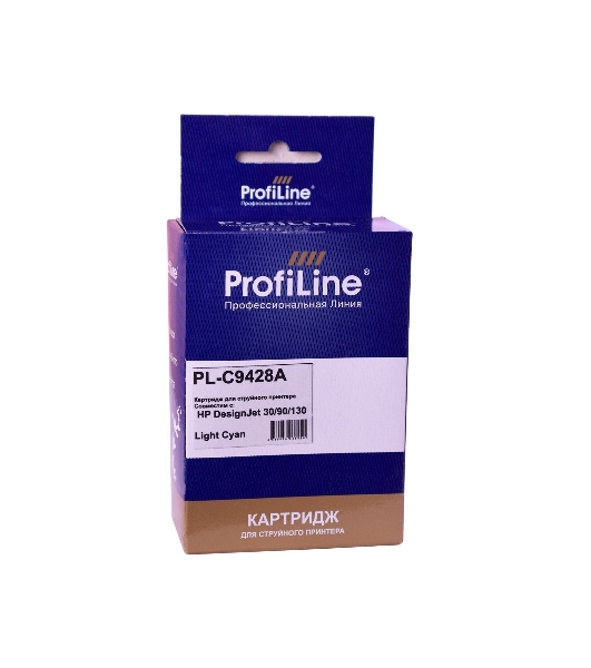 Картридж струйный ProfiLine PL-C9428A (№85) для принтеров HP DesignJet 30/90/130 с чернилами Light Cyan