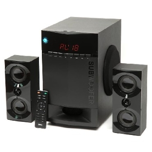 Акустическая система Dialog Progressive AP-230 BLACK акустические колонки 2.1, 35W+2*15W RMS, Bluetooth, USB+SD reader