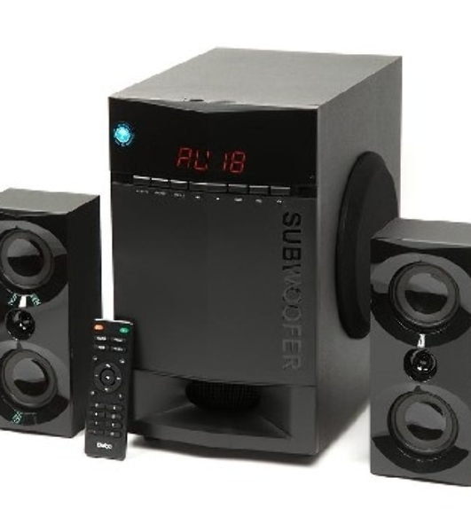 Акустическая система Dialog Progressive AP-230 BLACK акустические колонки 2.1, 35W+2*15W RMS, Bluetooth, USB+SD reader