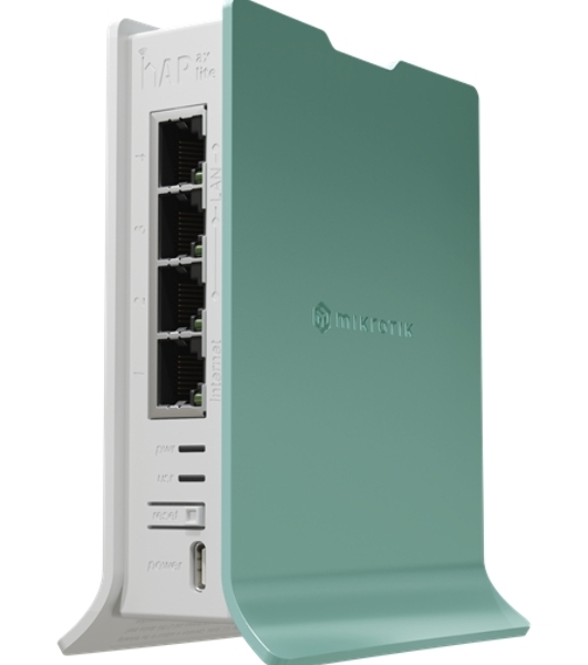 Роутер беспроводной MikroTik hAP ax lite (L41G-2AXD) AX600 10/100/1000BASE-TX голубой