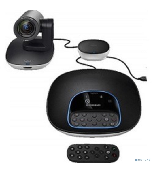 Веб-камера Logitech Group 1920x1080, 30 кадр/с, USB Type-A, микрофон (4 шт, шумоподавление), автоматическая фокусировка, автоосвещение, универсальное крепление, штатив в комплекте