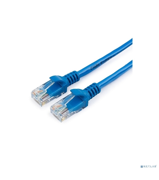 Патч-корд UTP Cablexpert cat.5e, 5м, литой, многожильный, синий
