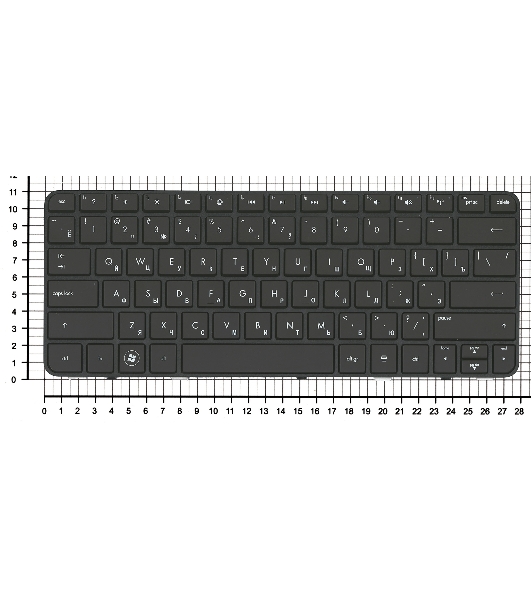 Клавиатура для ноутбука HP Pavilion DM1-3000 DM1-4000 черная