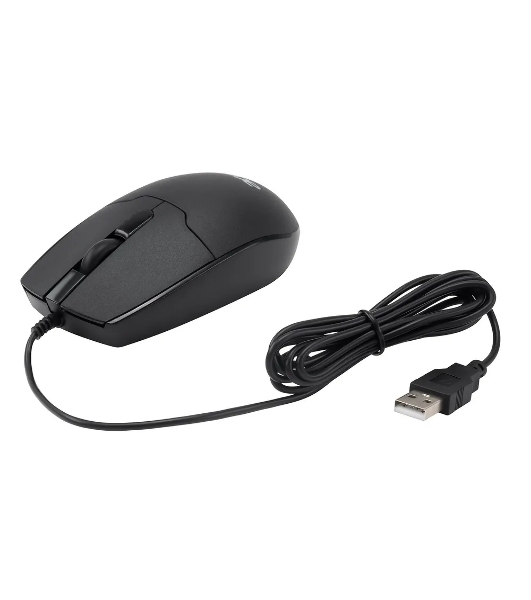 Мышь проводная Acer OMW126 черный, 1200 dpi, USB, кнопки - 3