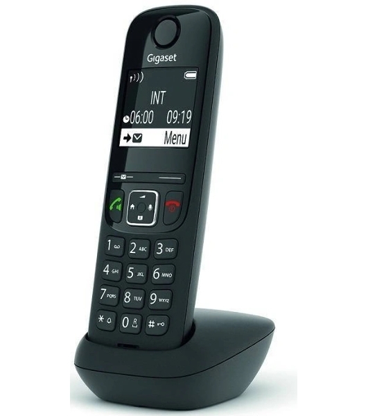 Дополнительная трубка Dect Gigaset AS690HX черный для AS690